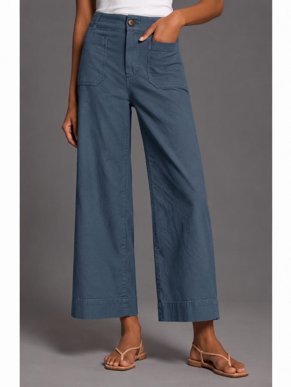 Anthropologie Maeve Colette High Waisted Wide-Leg Trousers 26p